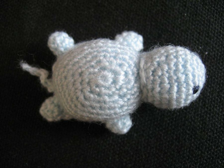 tortuga de trapo desde arriba