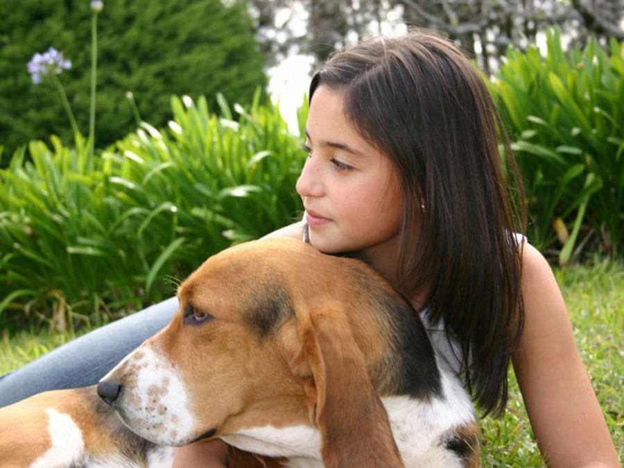 niña&perro