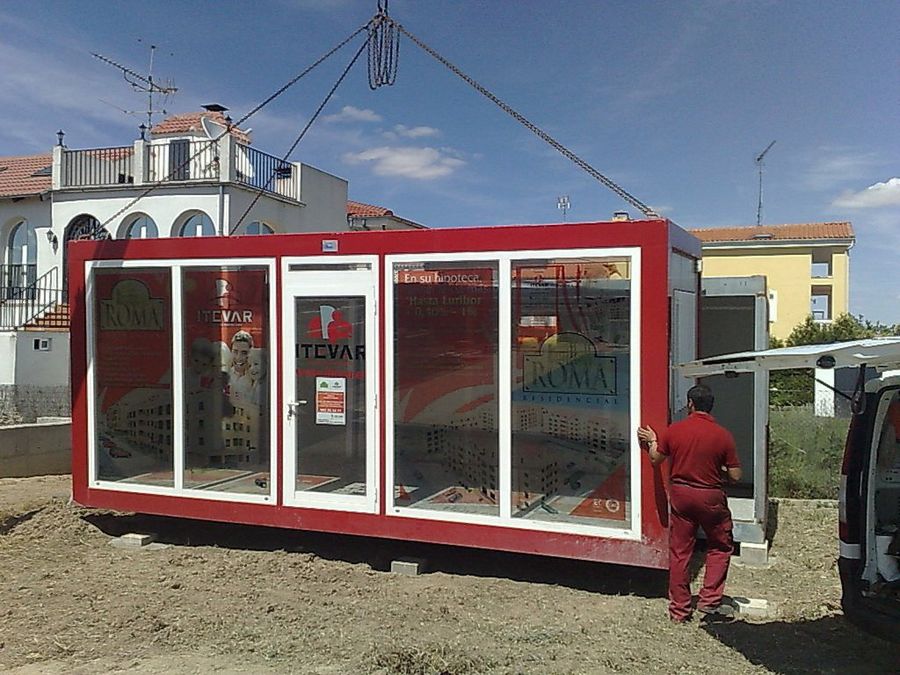 Instalación de las casetas de Jandri