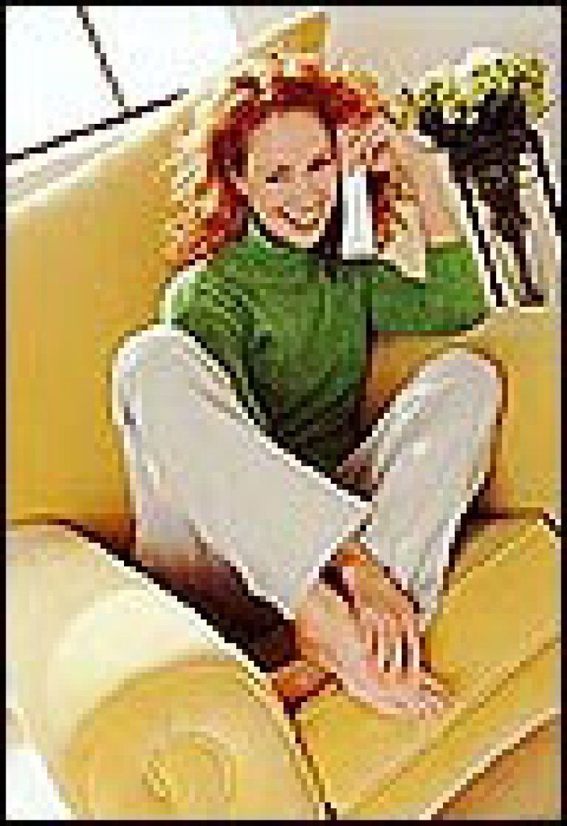 hablando por telefono