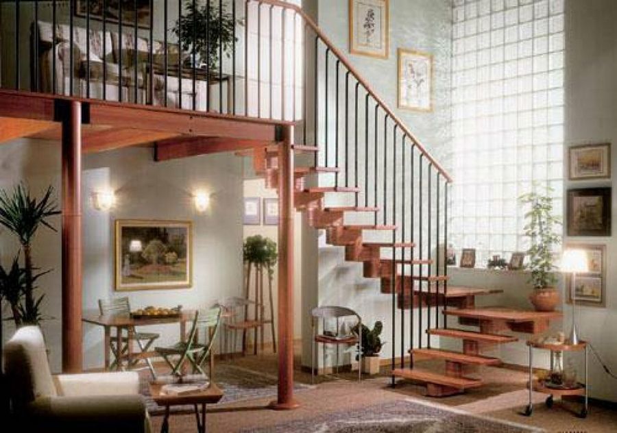 escalera madera