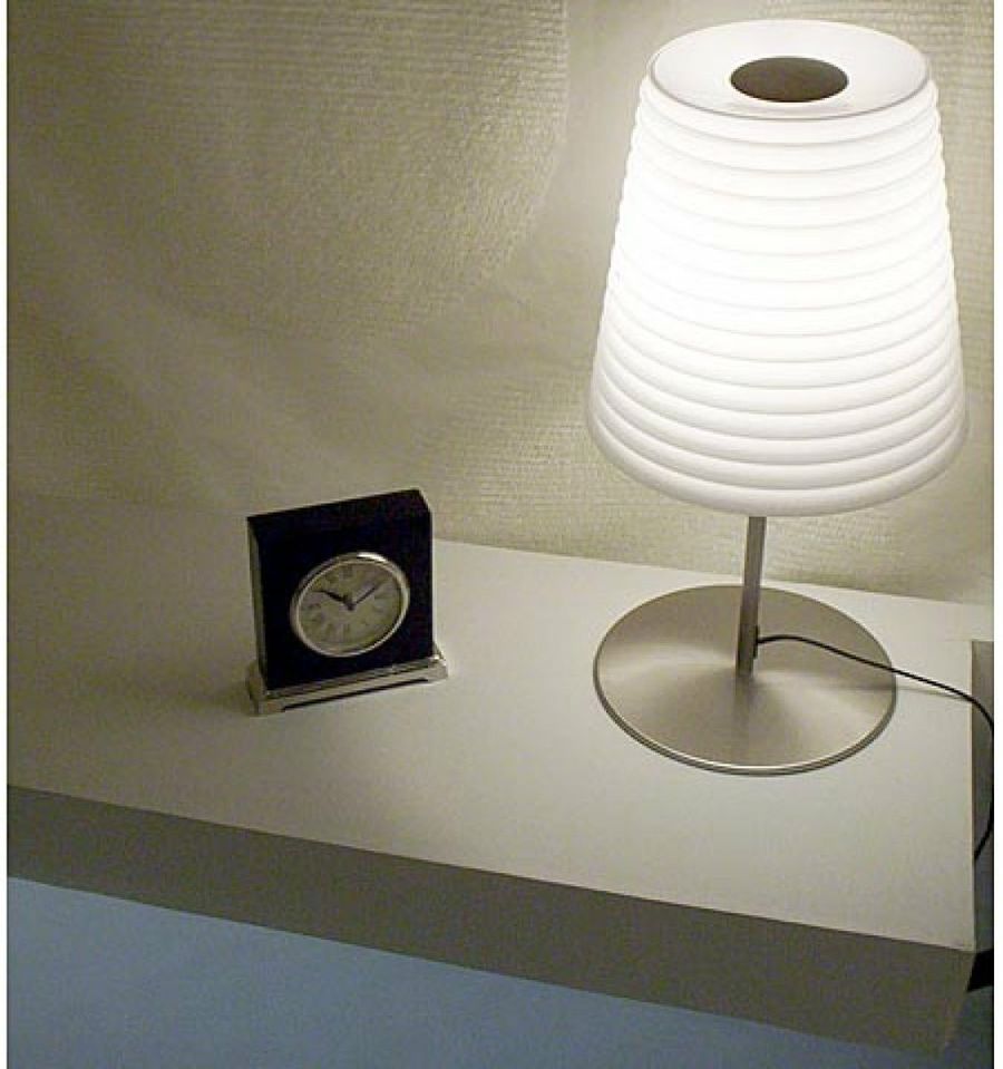 mesilla de noche lámpara