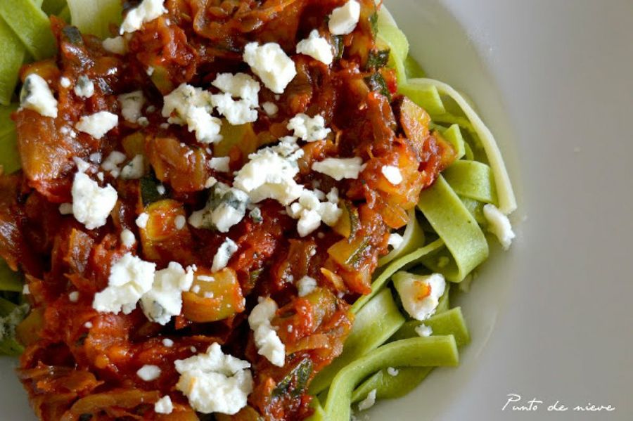 Tagliatelle con calabacín