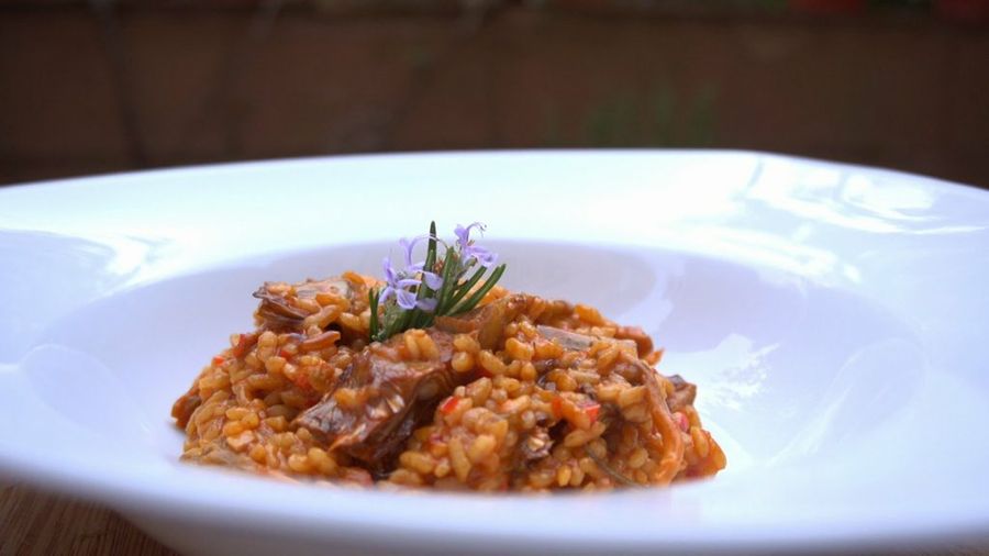 Alcachofas con arroz