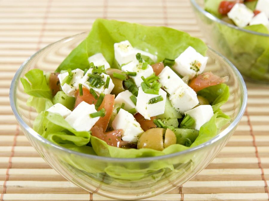 Ensalada con queso fresco