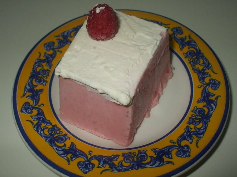 Helado de frambuesa
