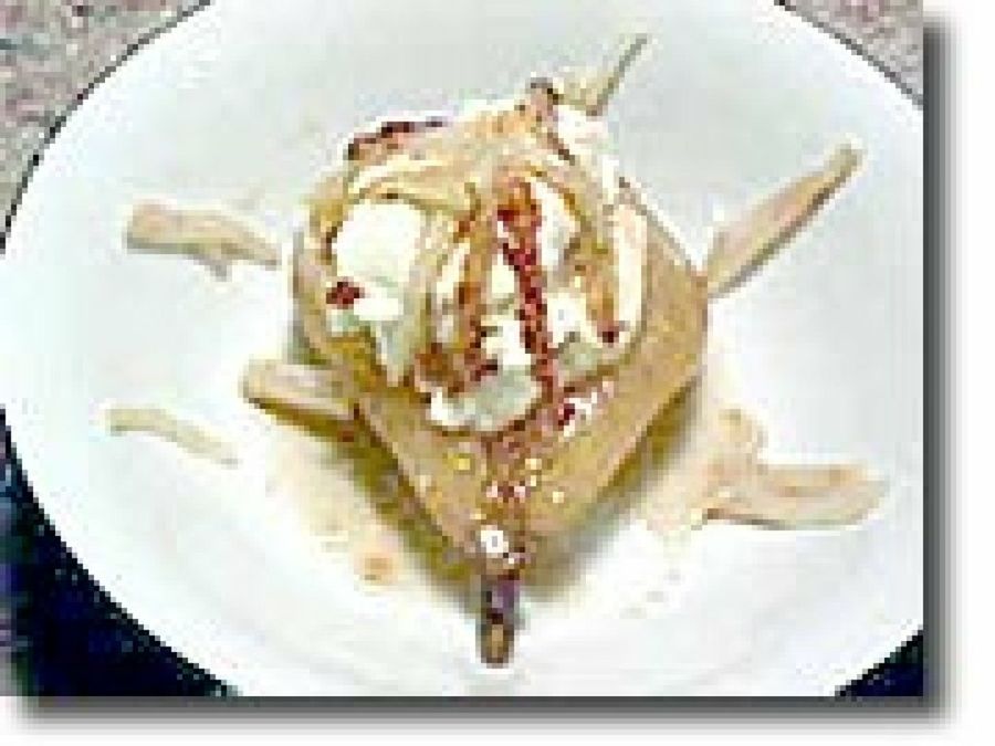 Peras al vino de Rueda y azafrán