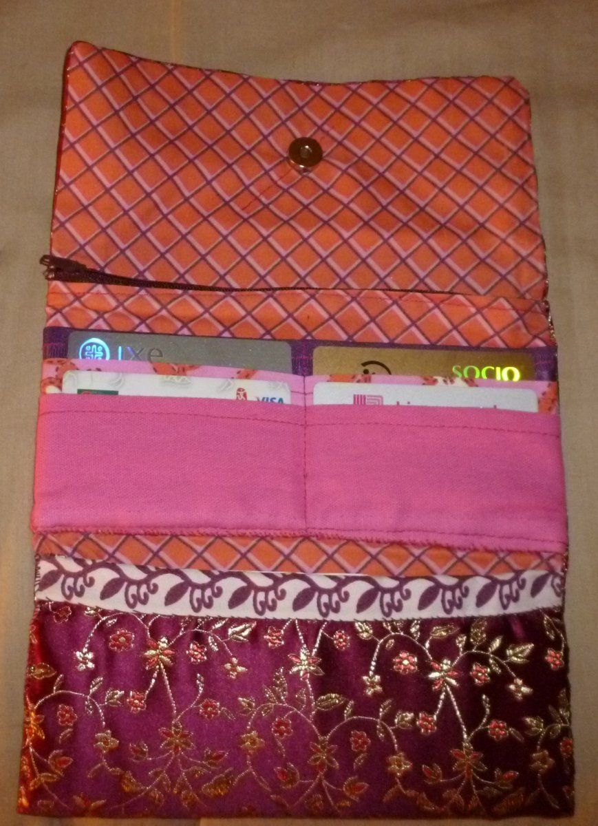 Como hacer una billetera de tela