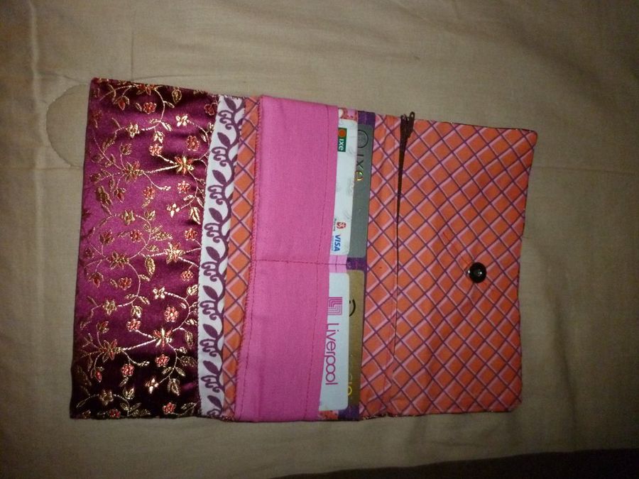 Como hacer una billetera de tela