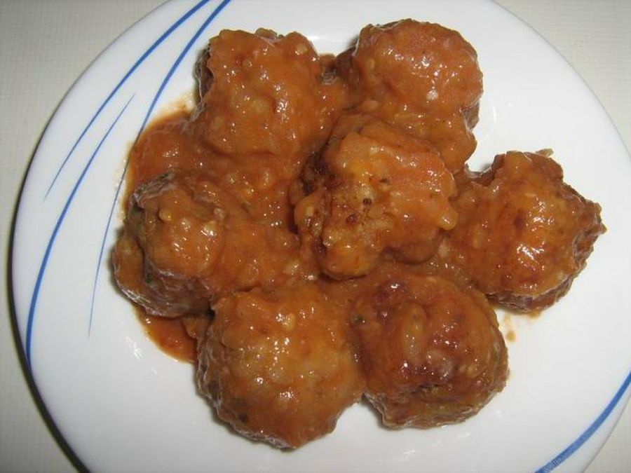 Albondigas con salsa barbacoa