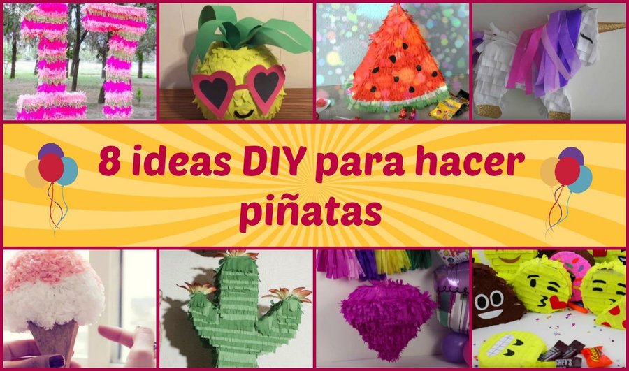 Piñatas para fiestas de cumpleaños: ideas DIY