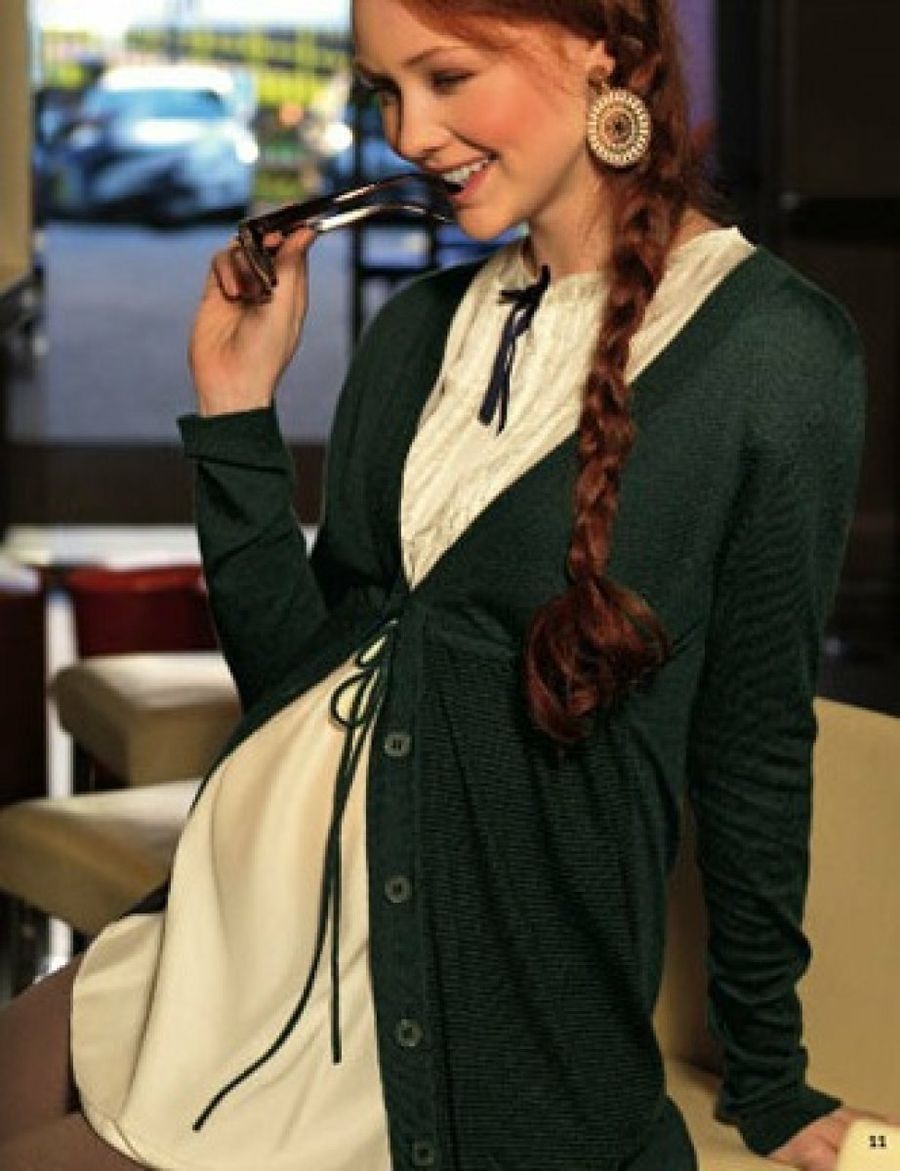 chaqueta verde prenatal