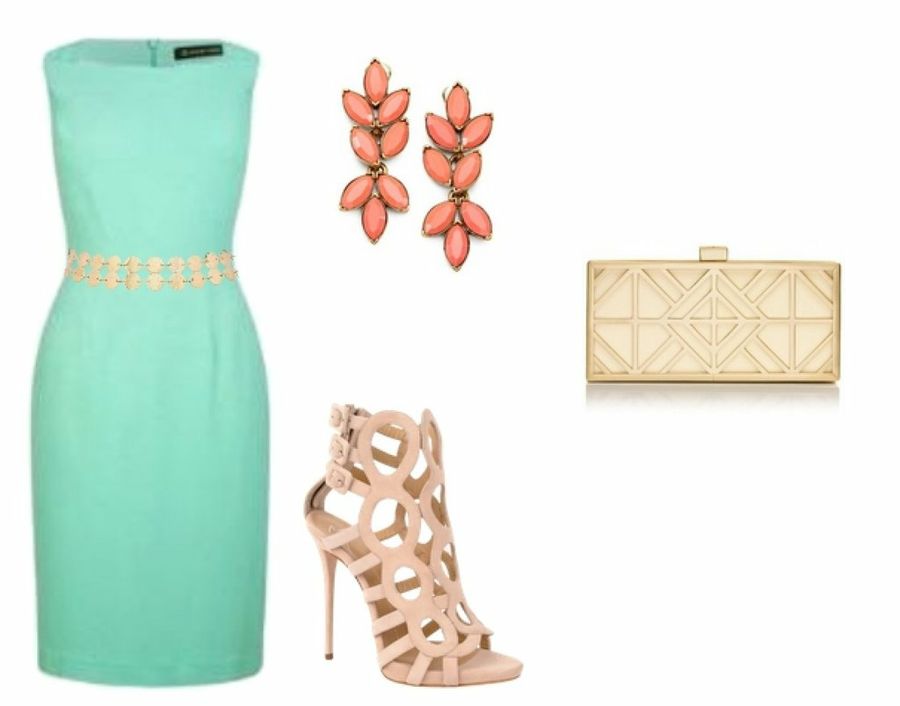 cómo combinar un vestido mint
