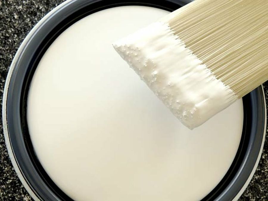 brocha&pintura blanca