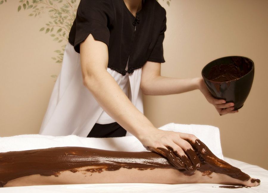 Masaje con chocolate