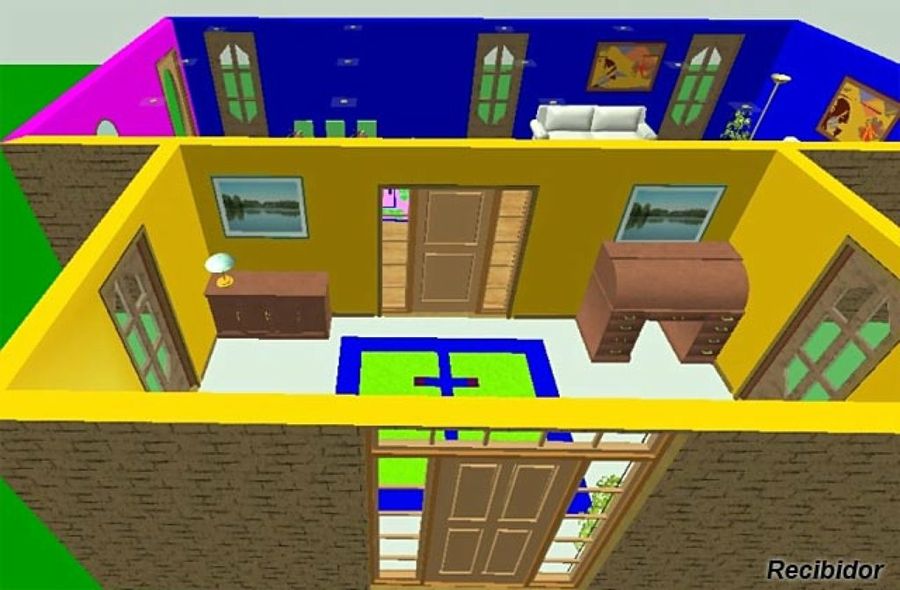 Plano de un recibidor