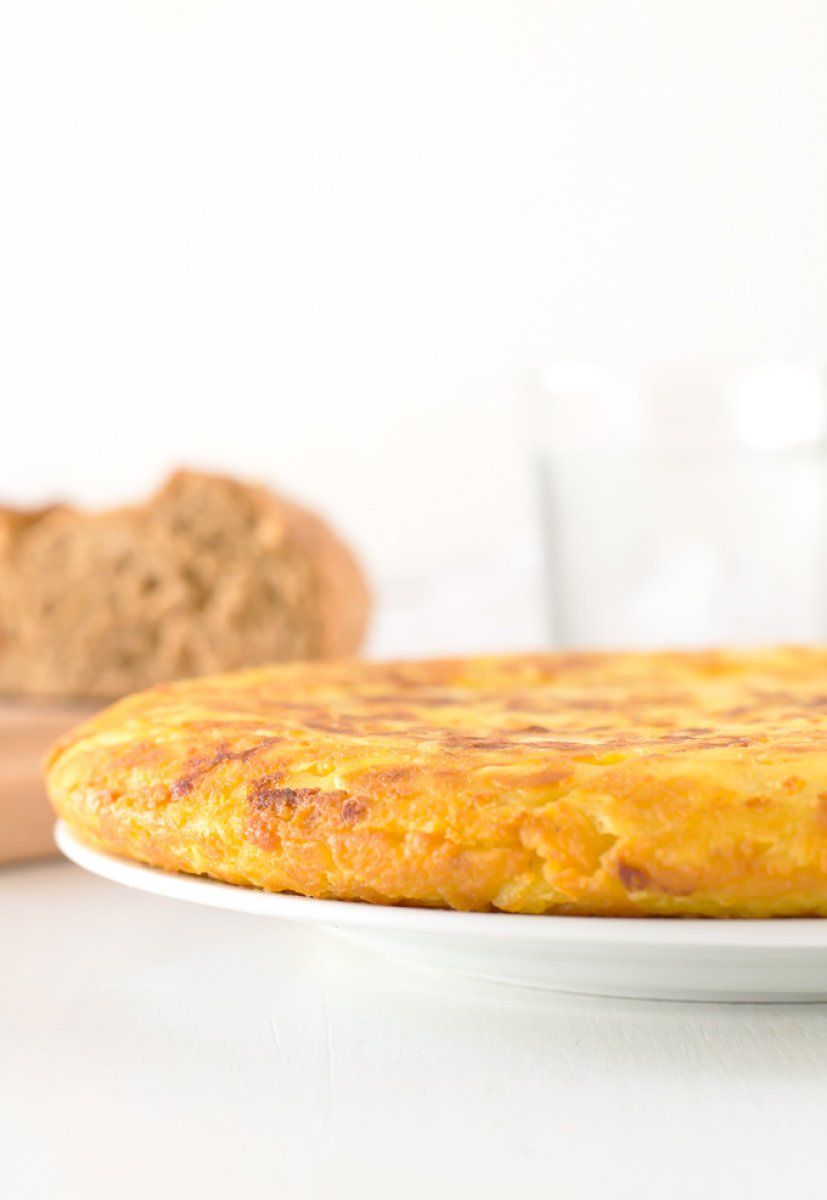 Tortilla de patatas sin huevo