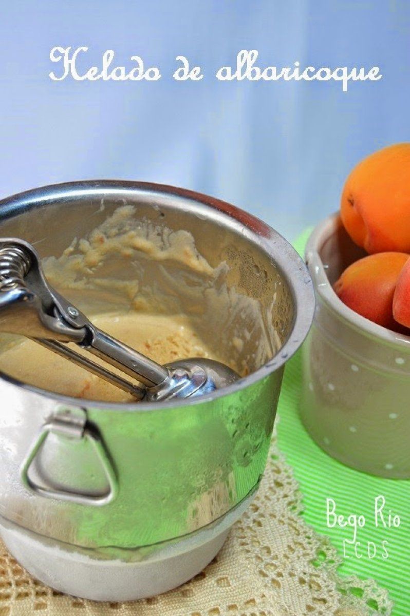 Helado de albaricoque
