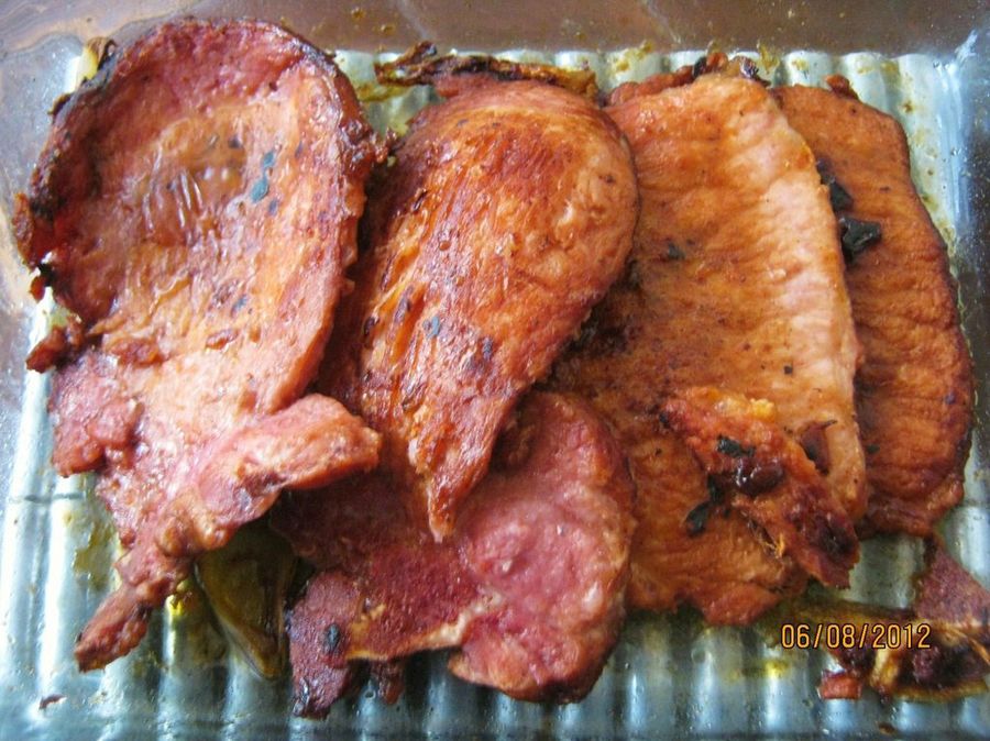receta para hacer comida con carne de cerdo ahumadas