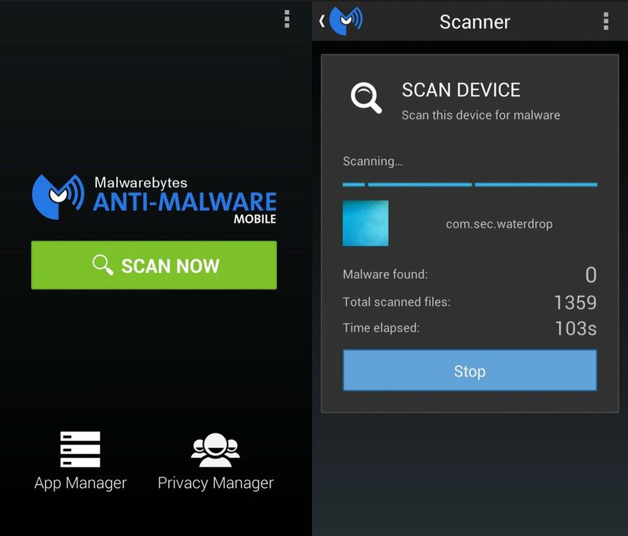 virus protection malwarebytes for android