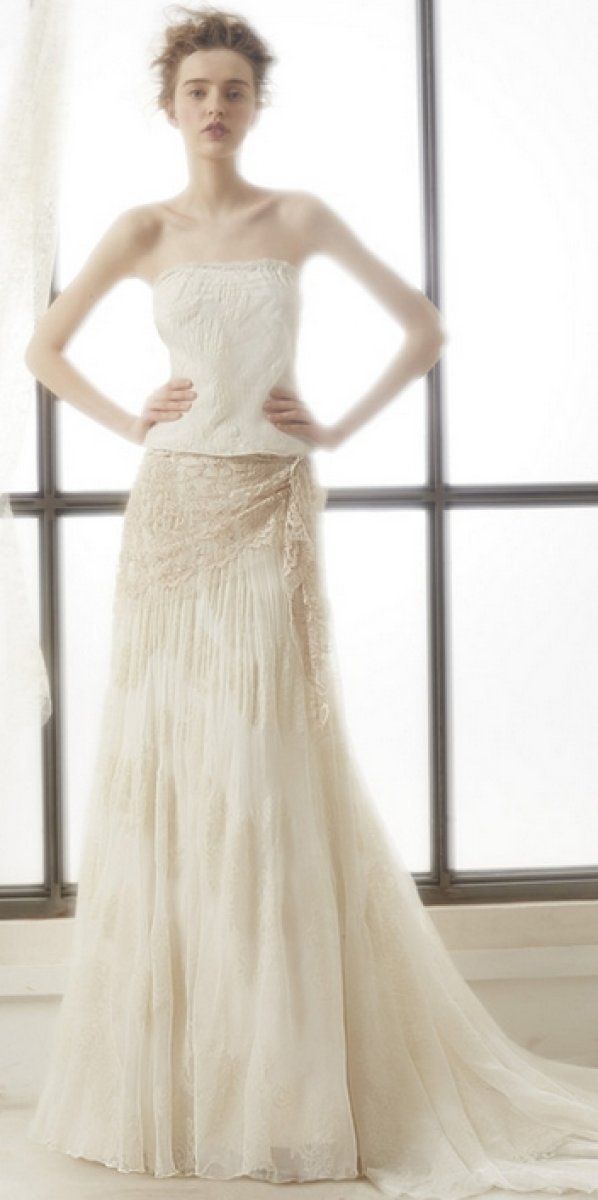 vestido de novia con color