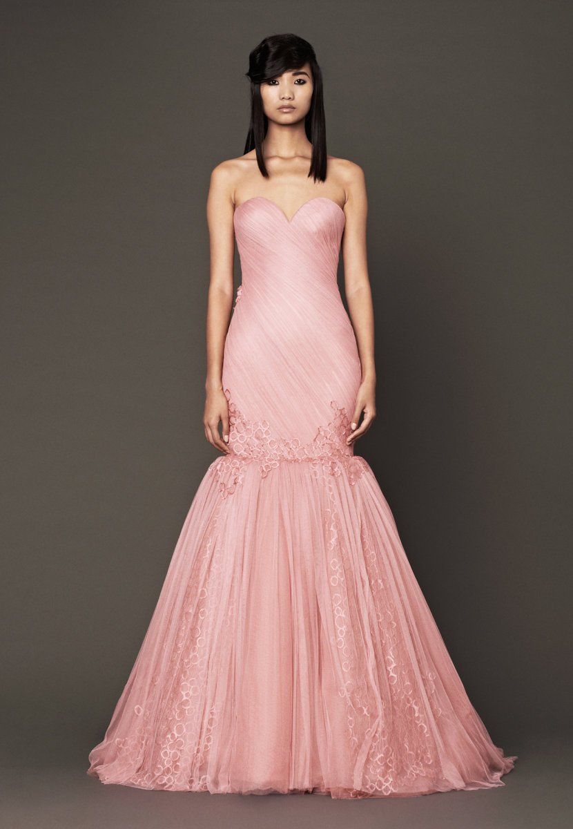 vestido de novia con color