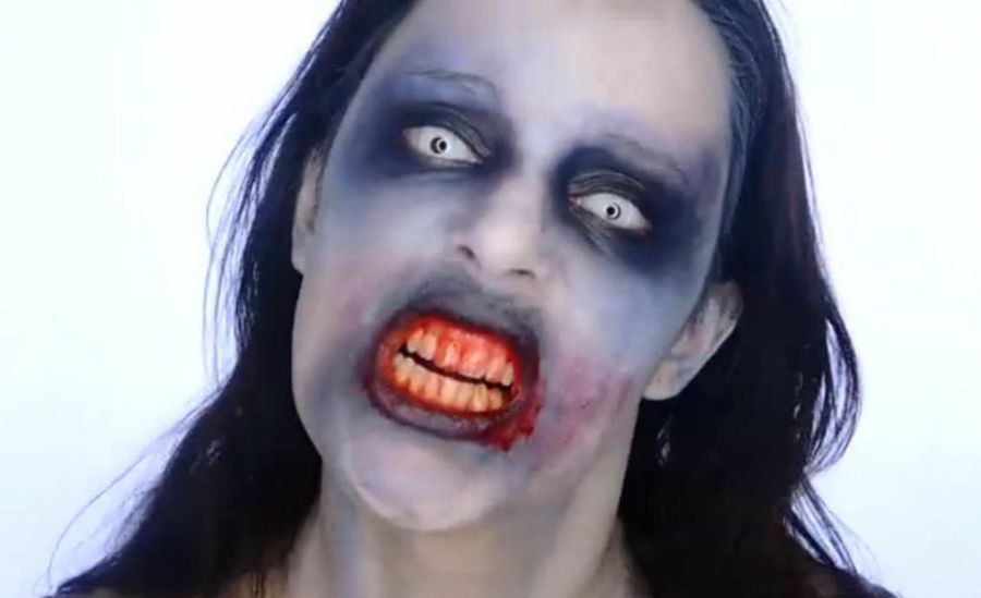 maquillaje zombie para Halloween