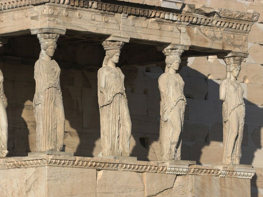 Cariátides en el Erecteion - Thermos