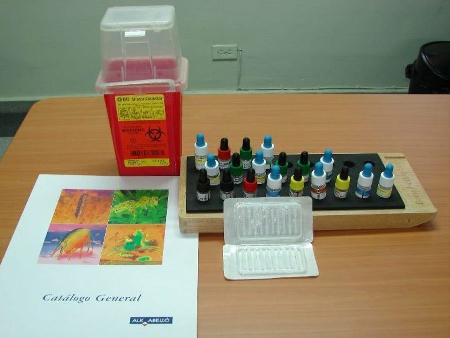 pruebas de la alergia