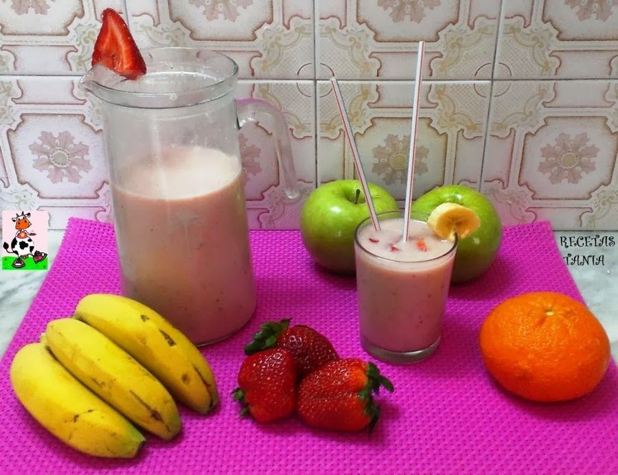 Batido de fresas