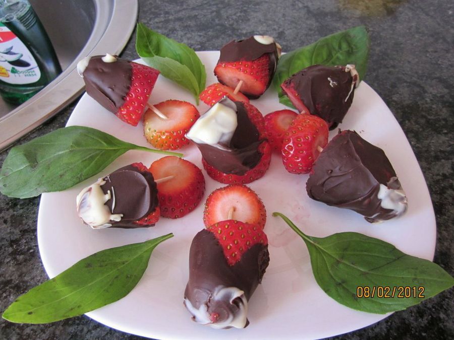 Fresas con chocolate
