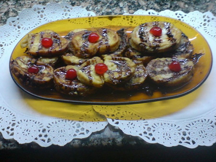 Torrijas con chocolate