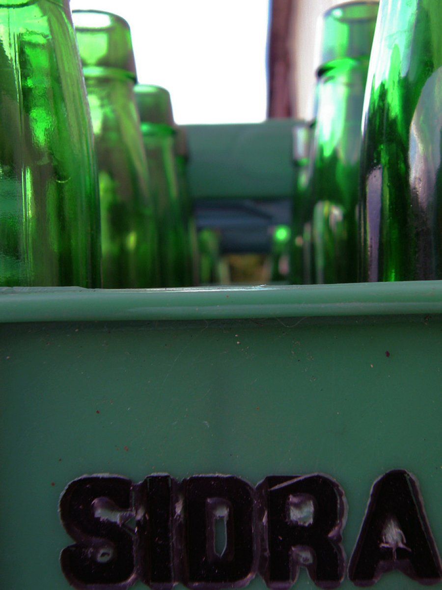 Botellas de sidra