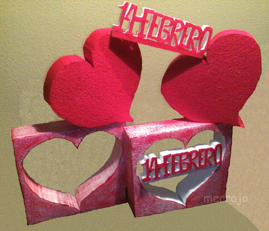 Corazones de corcho para S. Valentín | Manualidades