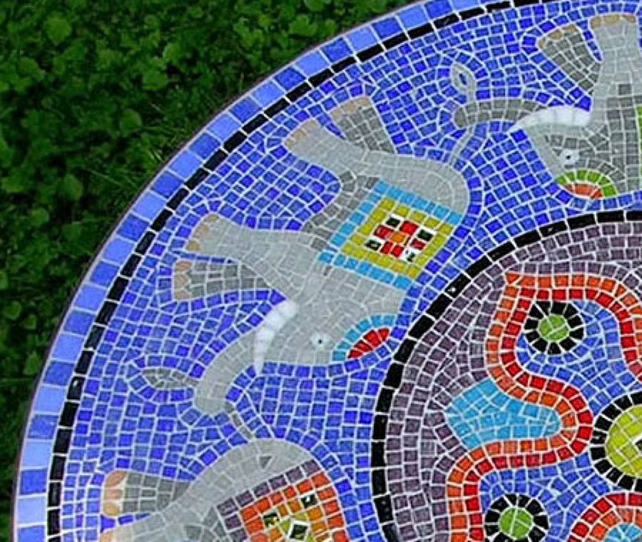 mosaico elefantes