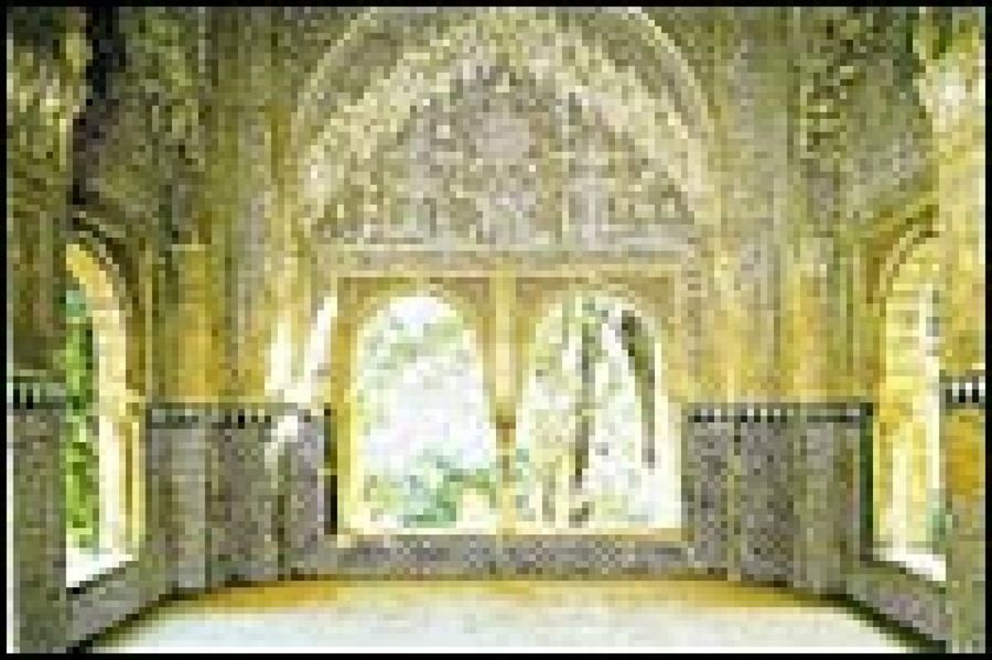 construcción árabe con cerámica