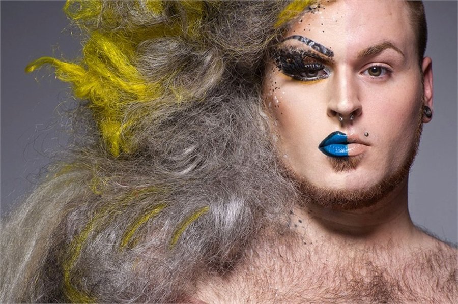 Fotografiando hombres mitad DragQueens Tecnología