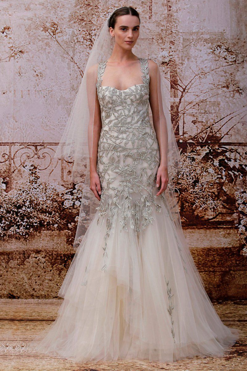 vestido de novia con color