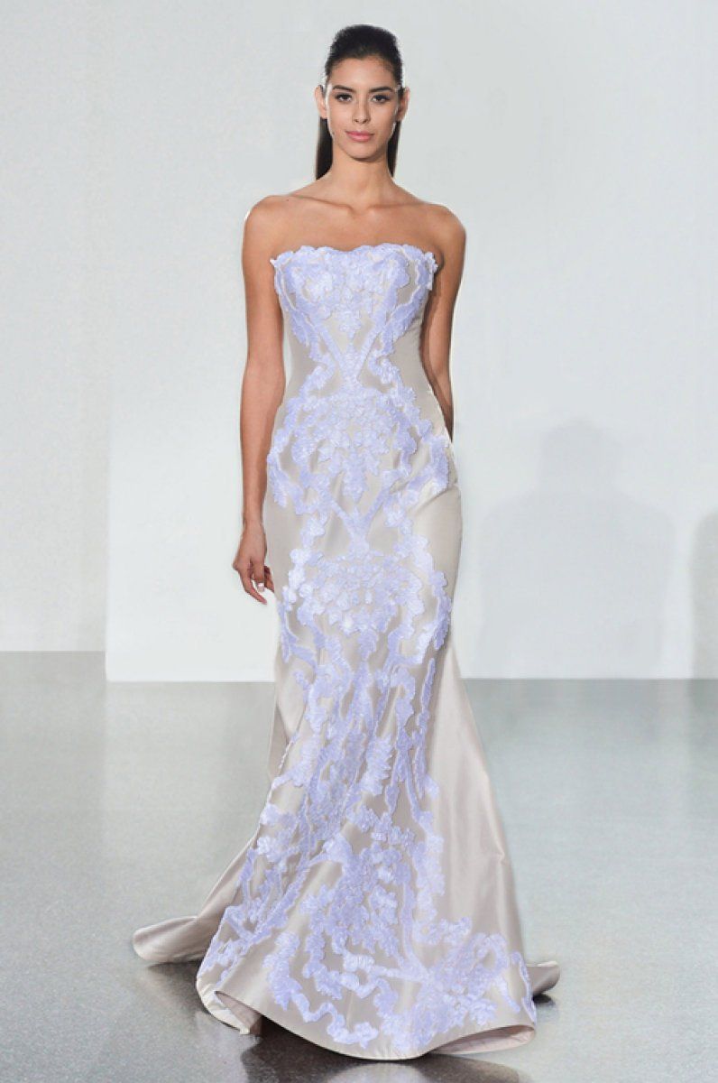 vestido de novia con color