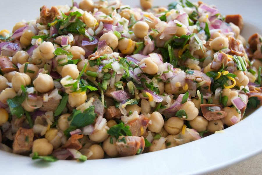 ensalada de garbanzos