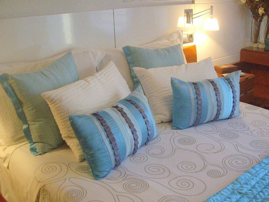 Telas decorativas para cojines de cama