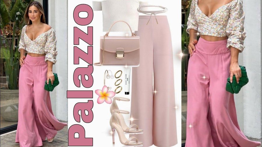 Pantalones Palazzo Nueva Colecci N Para Mujer Looks Elegantes Y