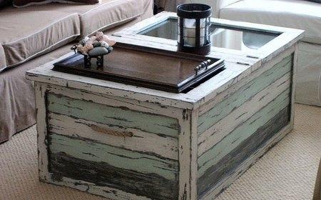 Puertas y Ventanas viejas Recicladas y Convertidas en Mesas 93