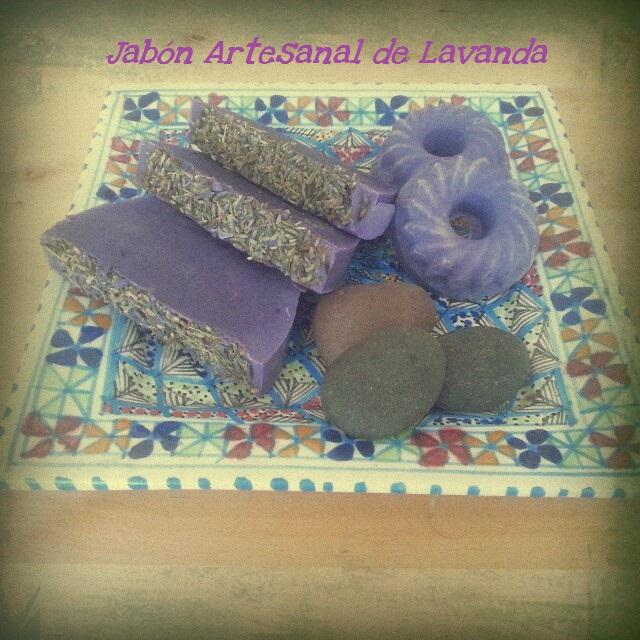 Jabón casero de lavanda