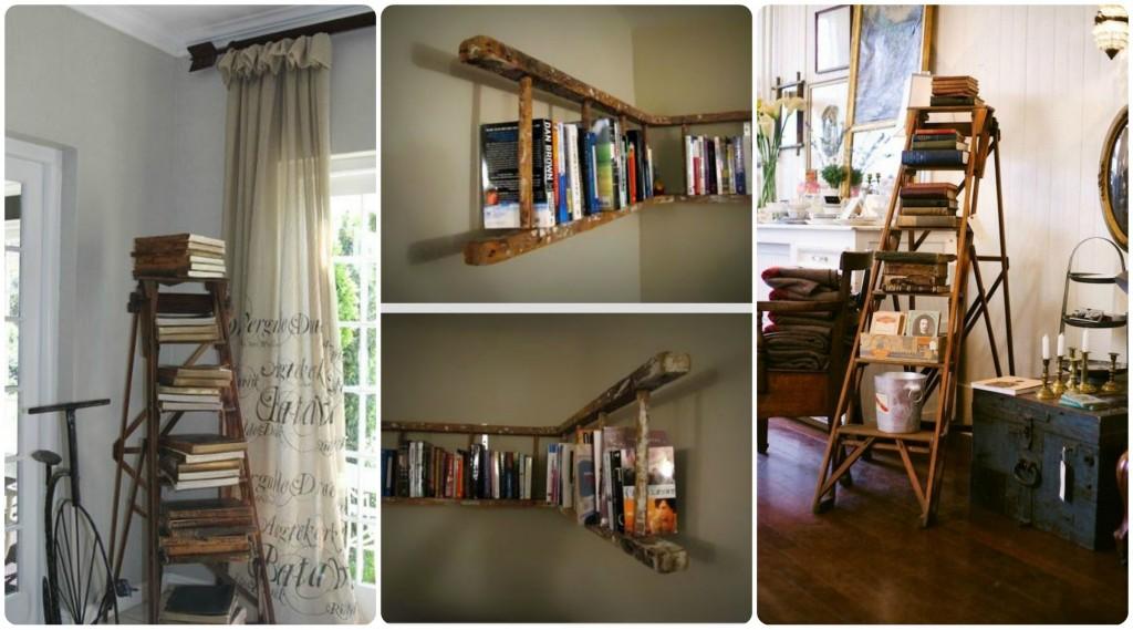 librerias utilizando viejas escaleras