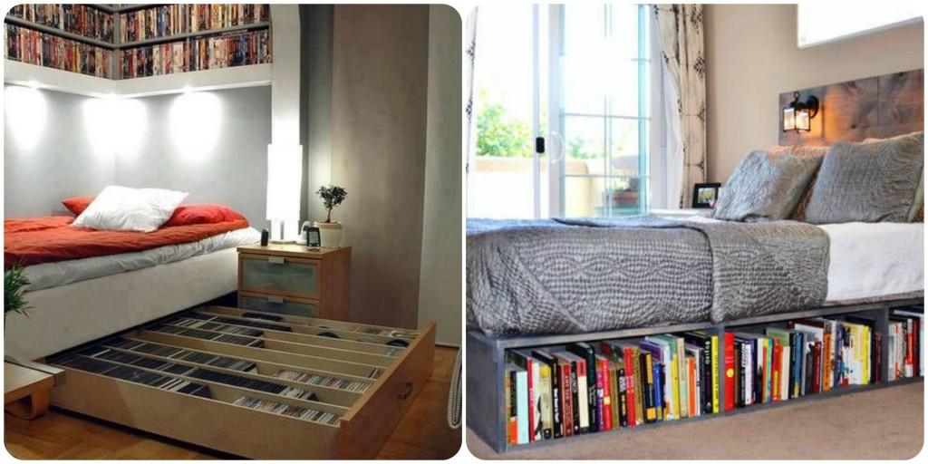 Librerias bajo la cama