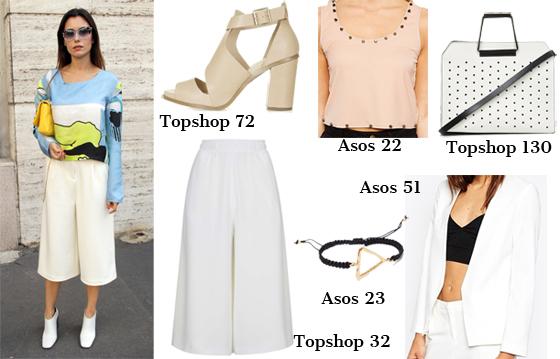 Outfits con pantalones culottes