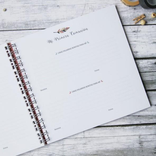 Libro de Firmas y album de fotos para comuniones personalizado