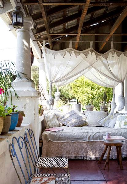 Rincón relajante en caravana