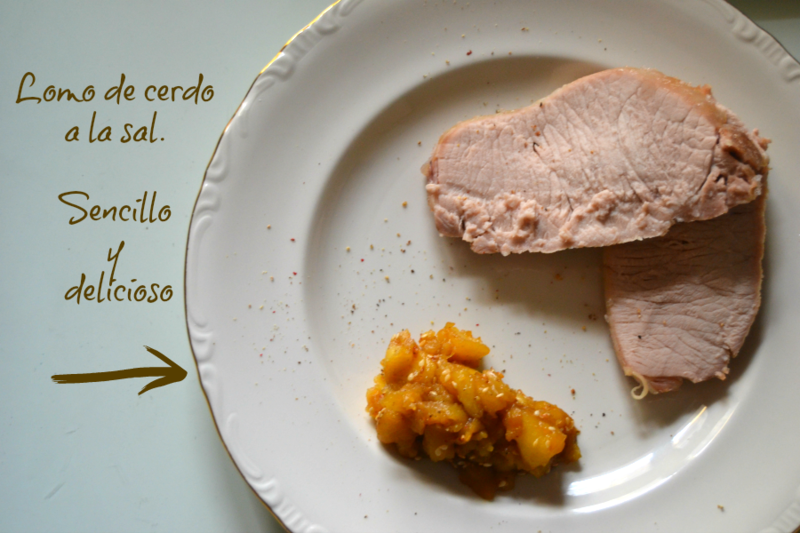lomo de cerdo a la sal en filetes